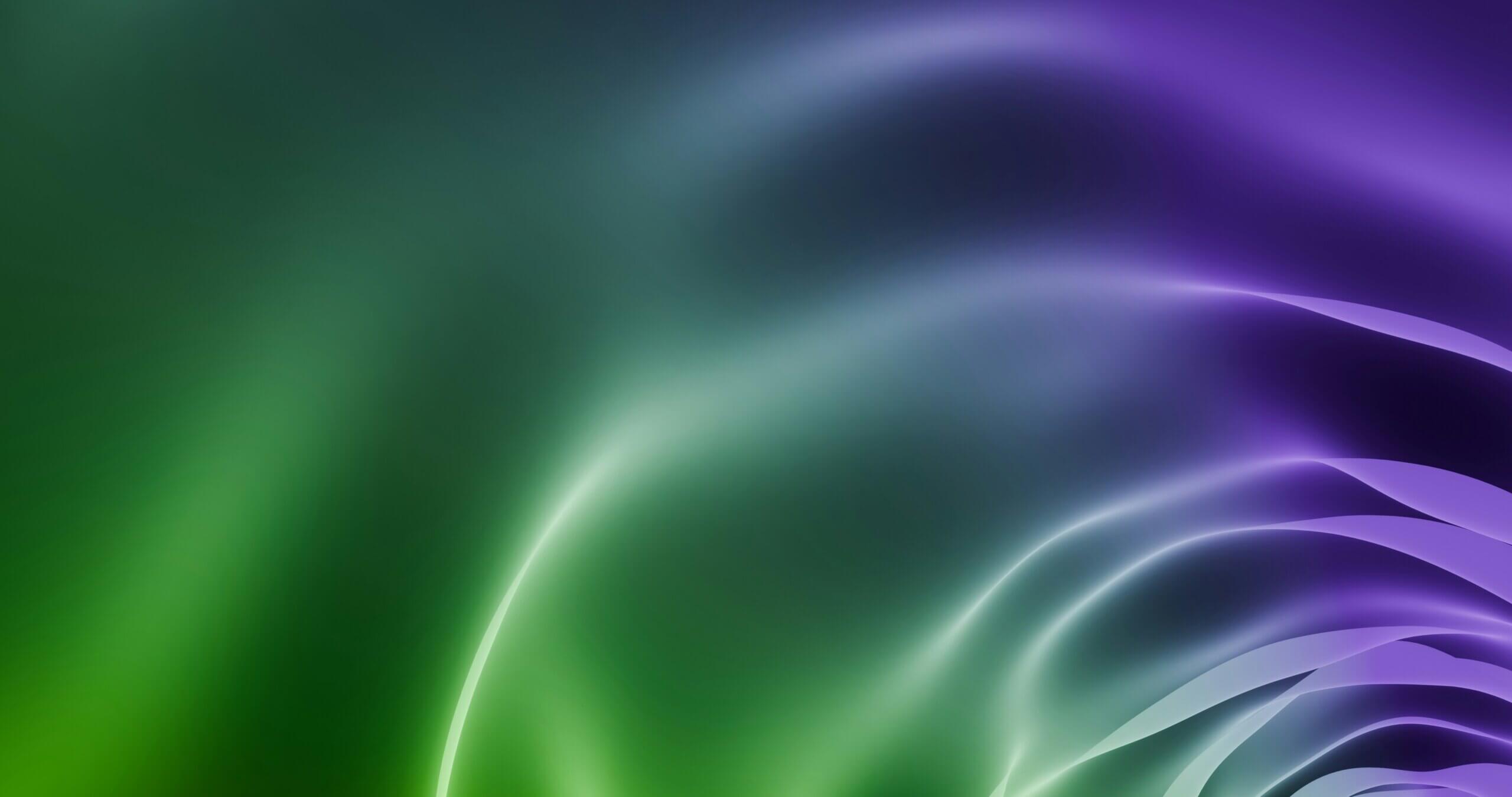 green and purple abstract image waves